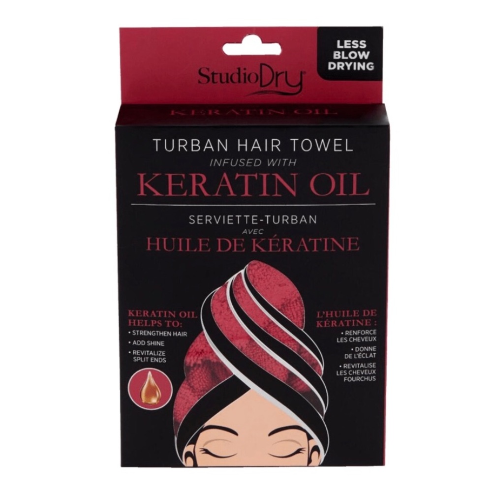 Keratin Oil Infused Hair Towel